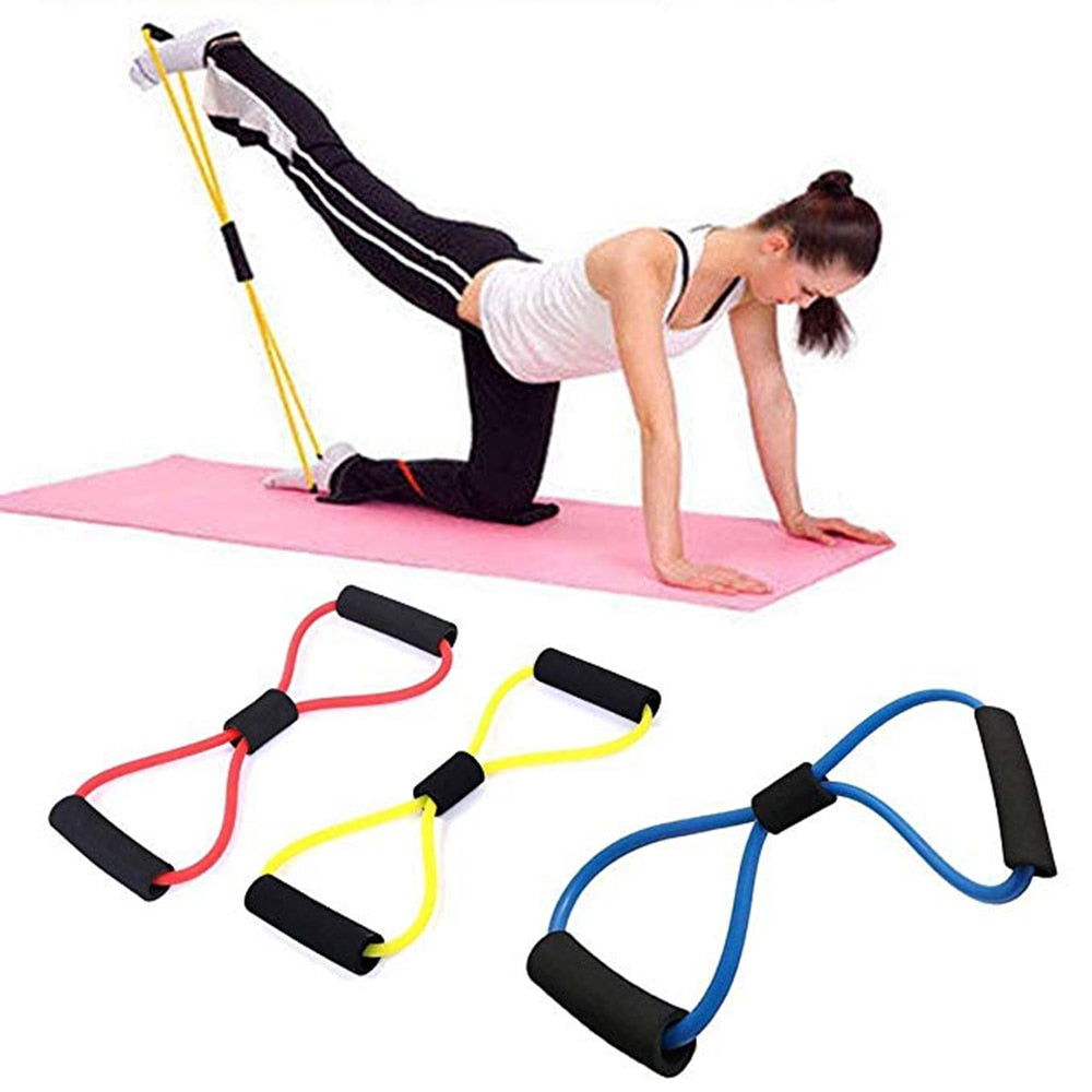 Yoga Resistance Bands Elastic Band Sports Exercise Puller 8-shaped